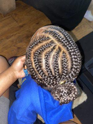 Natural hairstyle braiding gel