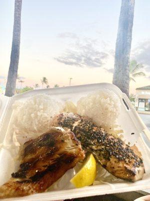 Miso Buttersfish and Furikake Salmon Combo