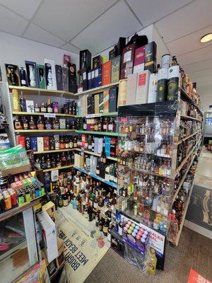 Wide selection of hard to find spirits.