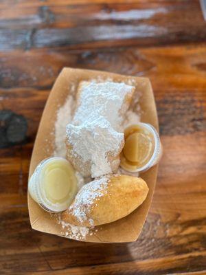 Beignets and syrup