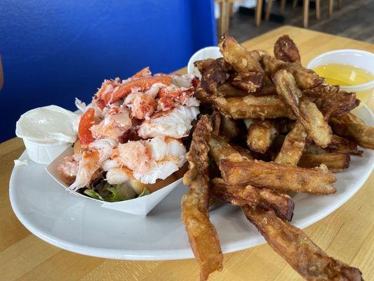 Naked lobster rolls w/ Eggplant Fries