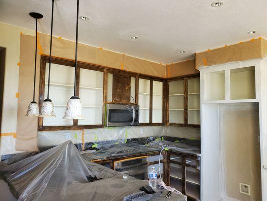 Kitchen cabinets painting