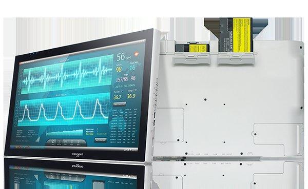 Hot Swappable battery powered all-in-one medical grade computer.