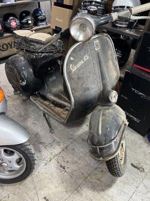 Salvaged Vespa ...