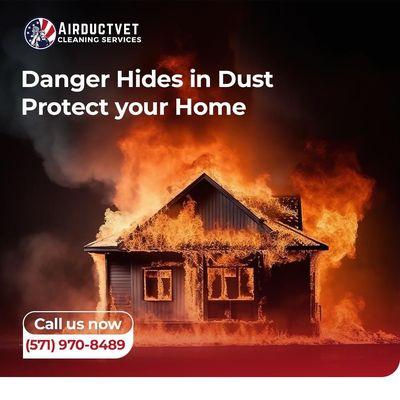 Studies indicate that the accumulation of dust poses a fire hazard. Lint buildup alone is responsible for 27% of house fires in the US.