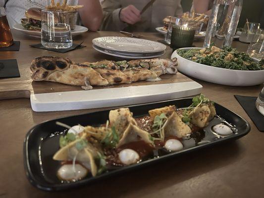 Beef manti and truffle pide.