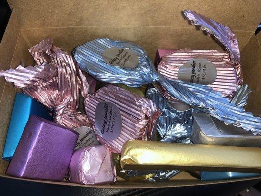 Assortment of chocolates