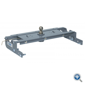 B & W turn over goose neck hitch, companion 5th wheel, B & W Tow & Stow adjustable ball mounts, 4" goose neck extender ball