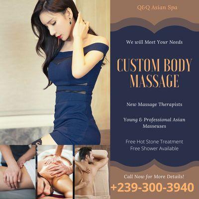 Q&Q Asian Spa
 3401 Bonita Beach Rd SW Unit 108, Bonita Springs, FL 34134
 Call us at 239-300-3940