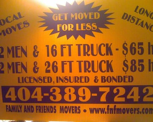 Atlanta's Premier Movers...for Less!