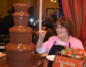 Chocolate Fountain - Catered dessert table