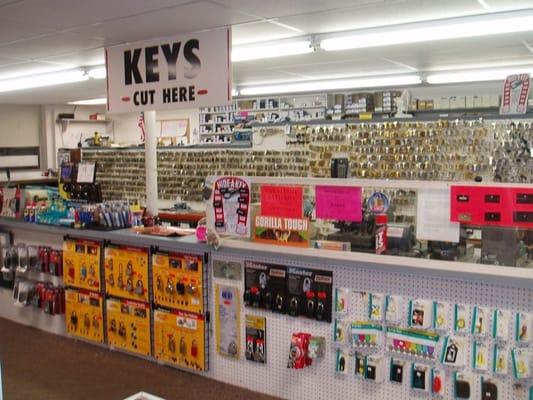 Largest key assortment in the area!!