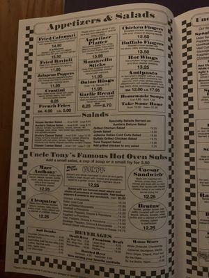 takeout menu