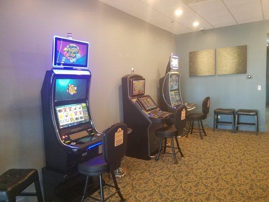 Slots, video poker games