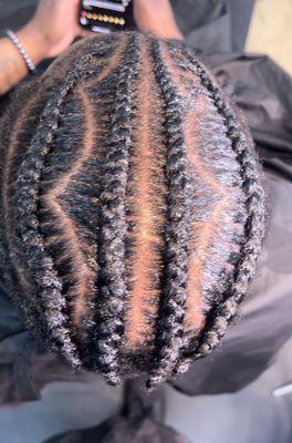 Custom creative men's braids