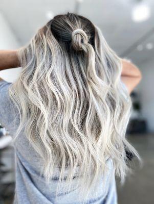 Crystal clear platinum blonde