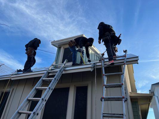 Metal roof replacement