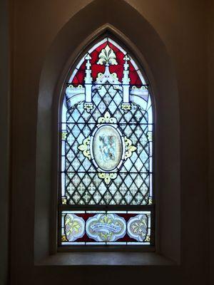 A pretty little stained glass window