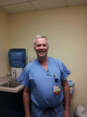 THIS IS ! DR. MICHAEL V. BERRY...UNLIKE SOME SURGEONS HE HAS AN EXCELLENT PERSONALITY, EASY TO TALK TO