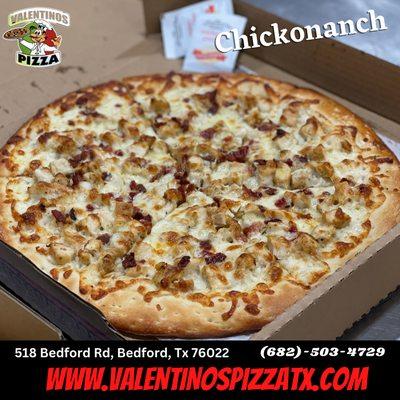 Chickonanch pizza, Grilled Chicken, Bacon, Ranch