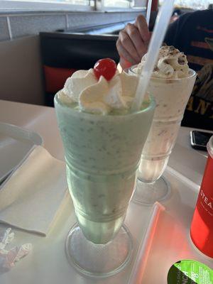 Mint OREO Cookies 'n Cream shake