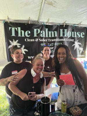 Three incredible women, heads of the Palm house  Far right (Gina) middle back (Megan) far right (Stacy)