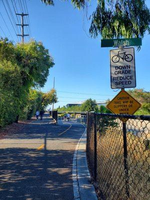 One of many underpasses along the trail