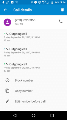 My attempt to contact while sitting outside the closed shop for our scheduled 5pm appointment.