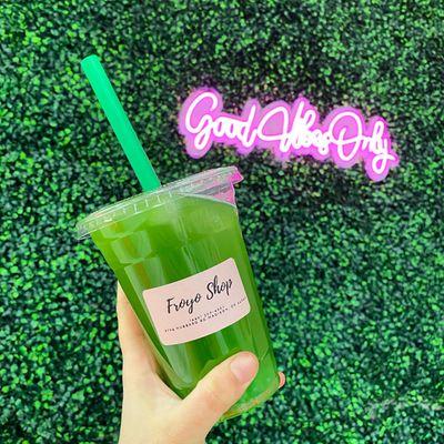 Green Apple Boba Tea