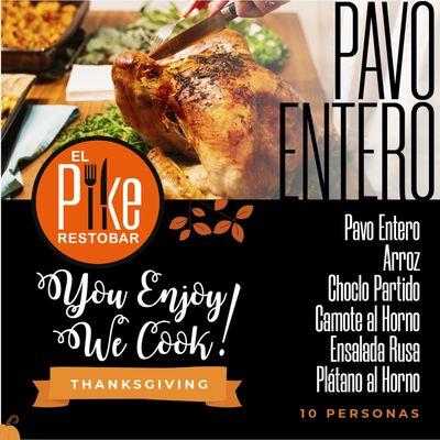 Reserva tu Pavo, un delicioso banquete para 10 personas. Llámanos 703-521-3010