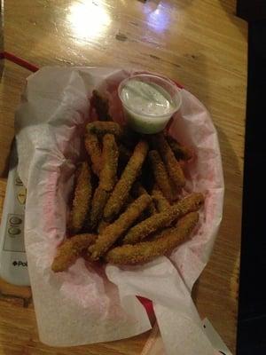 Deep fried green beans