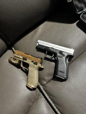 First and second pistol