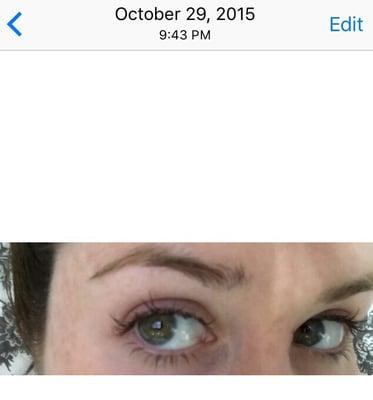 Picture just days after the "touch up" where they started falling out dramatically. I left the date attached. They hurt so bad!