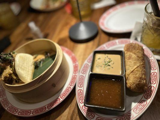 Cantonese Eggroll & Truffle Mushroom Bao Bun