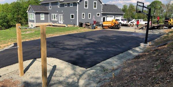 Sports court finished