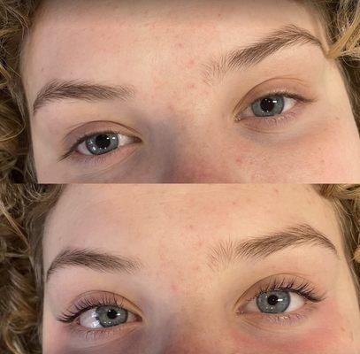 Lash lift and Tint