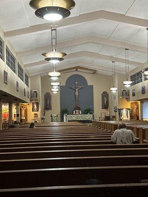 View of the Altar from the back of the Church