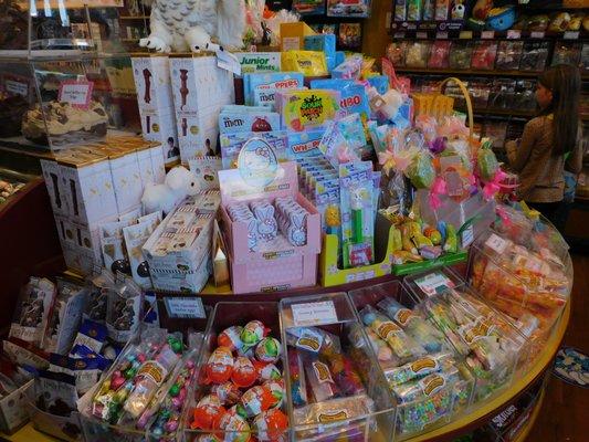 The days of childhood going to the candy store and the many new things that catch your eyes .