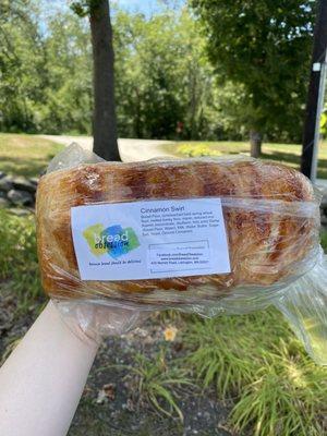 Bread Obsession Cinnamon Swirl Bread for sale at Clark Farm Market