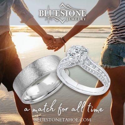 Create the perfect pair of wedding/engagement bands