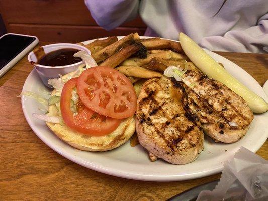 BBQ chicken sandwich