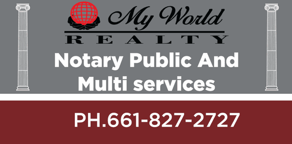 My World Realty and Notary Public  services