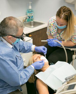 One of our patients receiving treatment