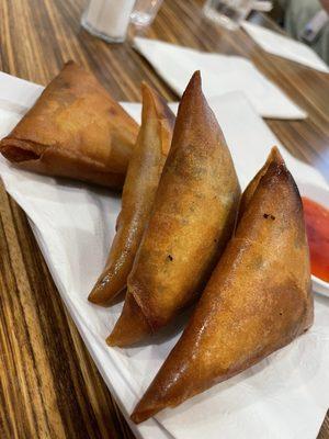 Veggie turnovers appetizer