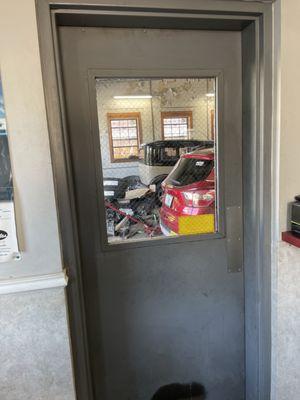 Door to garage