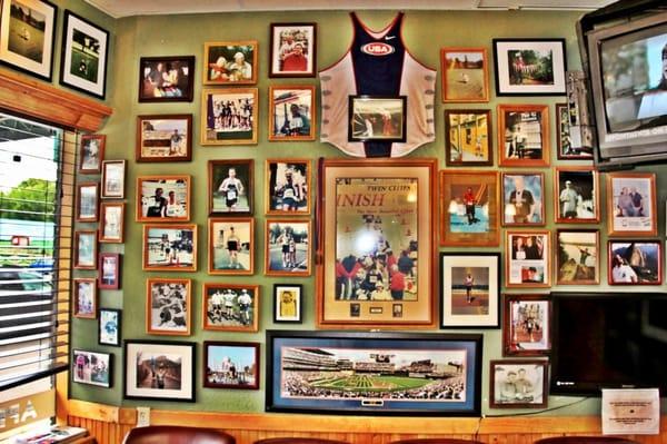 Wall of fame for our running clientele .