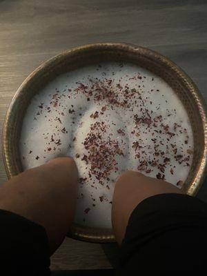 Rose foot soak.