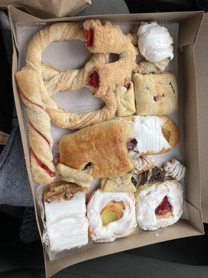 A box of assorted pastries