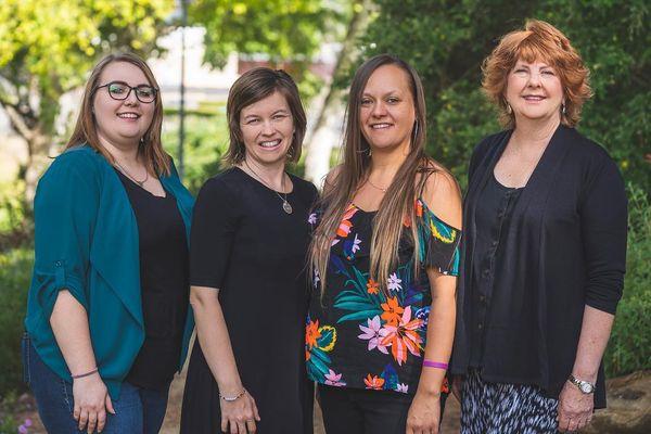 Melissa Ramos, Melinda Lillis, Catherine Oliver and Cheryl Bovee are key players to our team at Solano Mortgage.