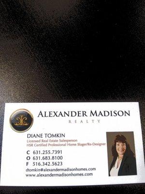 Diane Tomkin Licensed Real Estate Salesperson